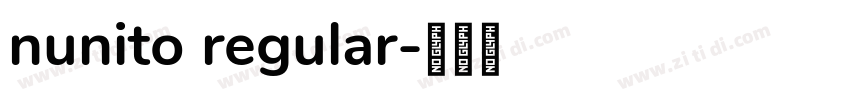nunito regular字体转换
